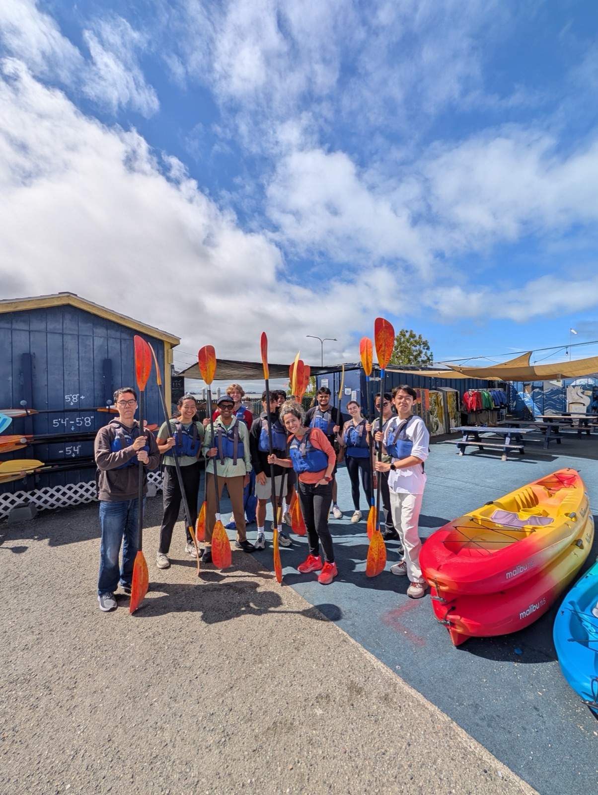 Lab kayaking trip